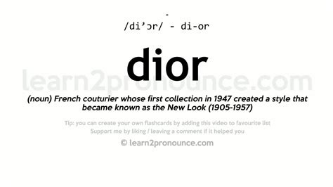 dior synonym|name dior definition.